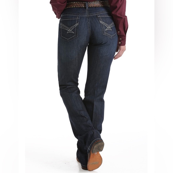 NEW WITH TAGS Cinch Ladies Ada Dark Wash Boot Cut Mid Rise Jeans size 28 5 - Picture 4 of 10